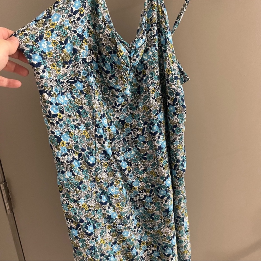 Floral Blue Women's Dress